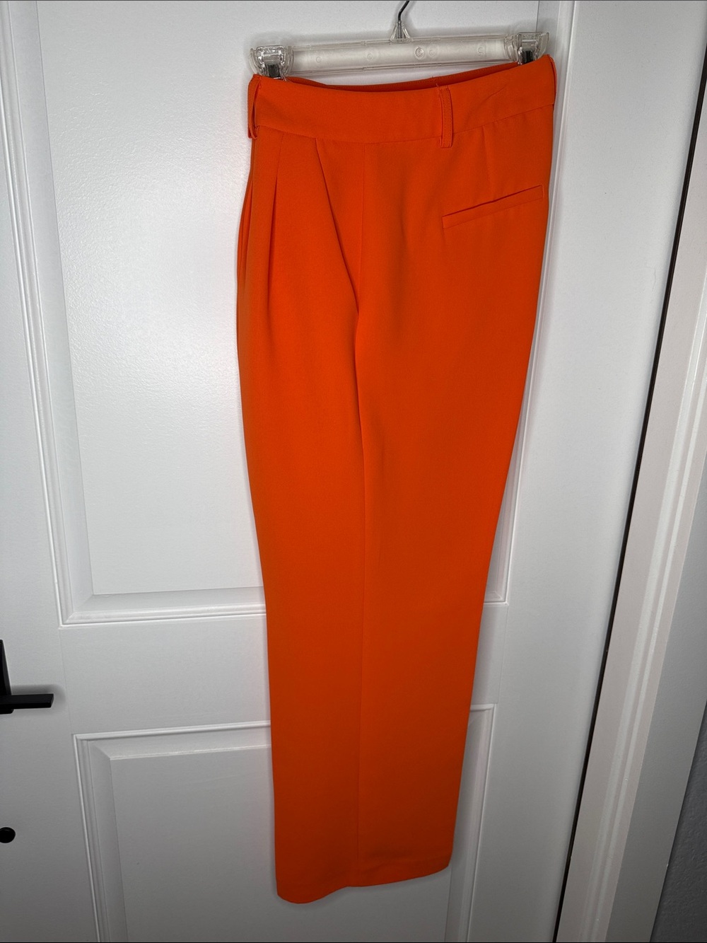 Gianni Bini Bold Orange High-Waist Tailored Pants Sz 8